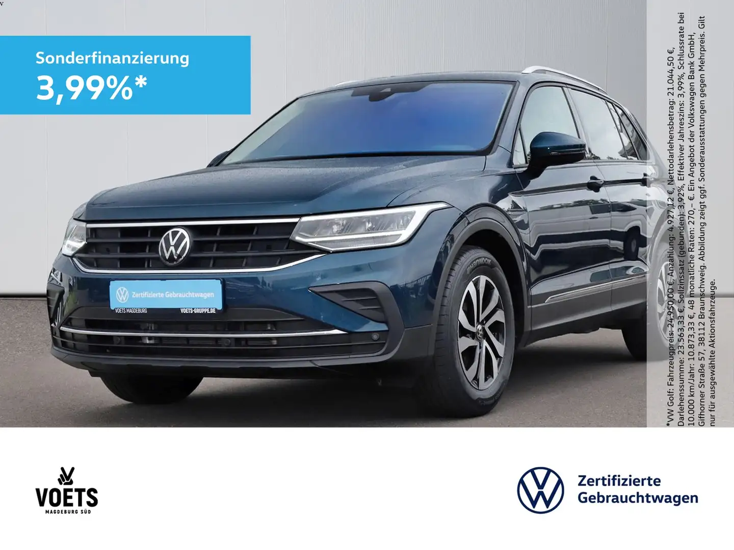 Volkswagen Tiguan ACTIVE 1.5 TSI 6-GANG LED+NAVI+ACC Azul - 1