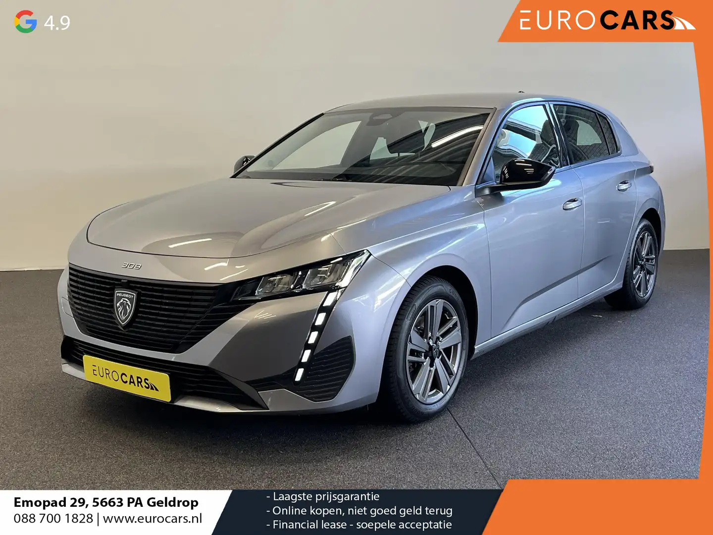 Peugeot 308 1.2 130pk Aut-8 PureTech Active Pack Business Airc Grau - 1
