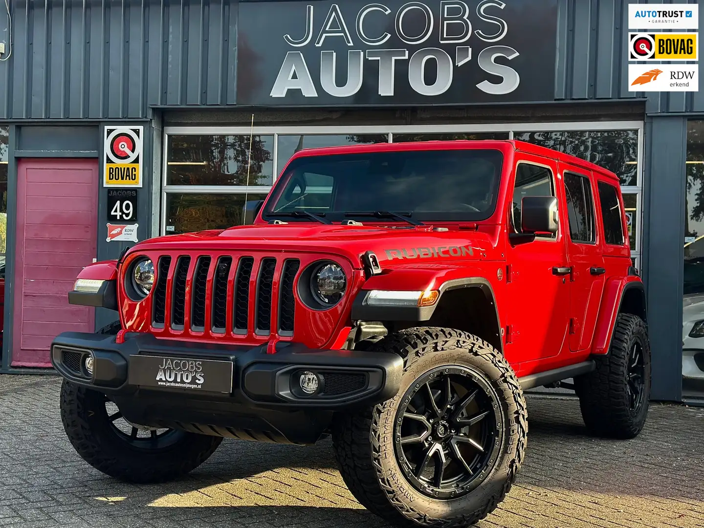 Jeep Wrangler 4-DR. RUBICON Grijskenteken BPM VRIJ! Nieuwstaat! Rouge - 1