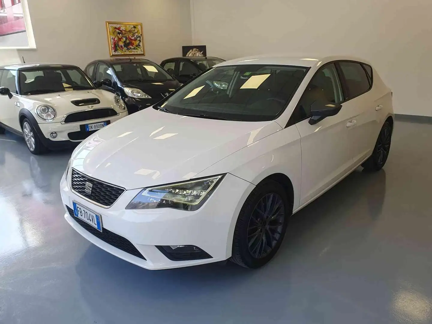 SEAT Leon 1.6 TDI 110 CV Connect Full Led Blanc - 1