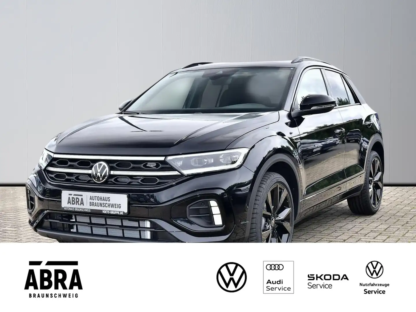 Volkswagen T-Roc 1.5 TSI R Line DSG NAV+ACC+AHK+SIDE+LANE Noir - 1