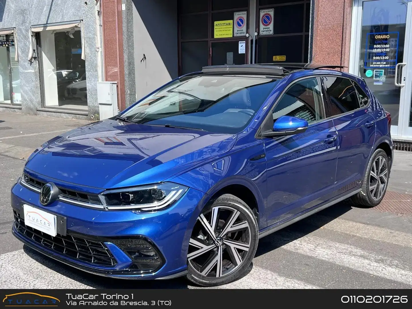 Volkswagen Polo R Line 1.0 TSI TETTO APRIBILE Blu/Azzurro - 1