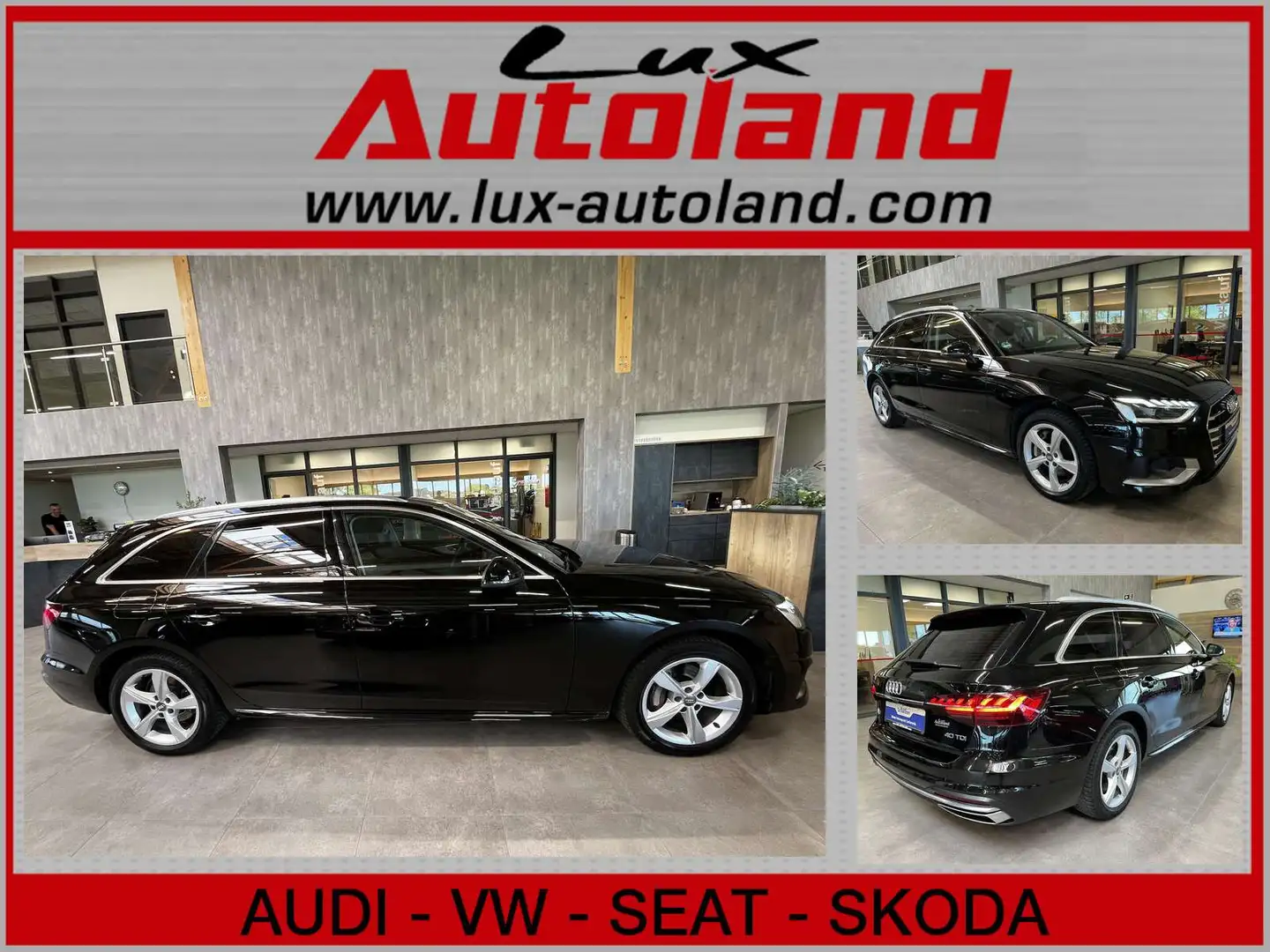 Audi A4 Avant 40 TDI Advanced LED Navi+ PTS AHK ACC Noir - 1