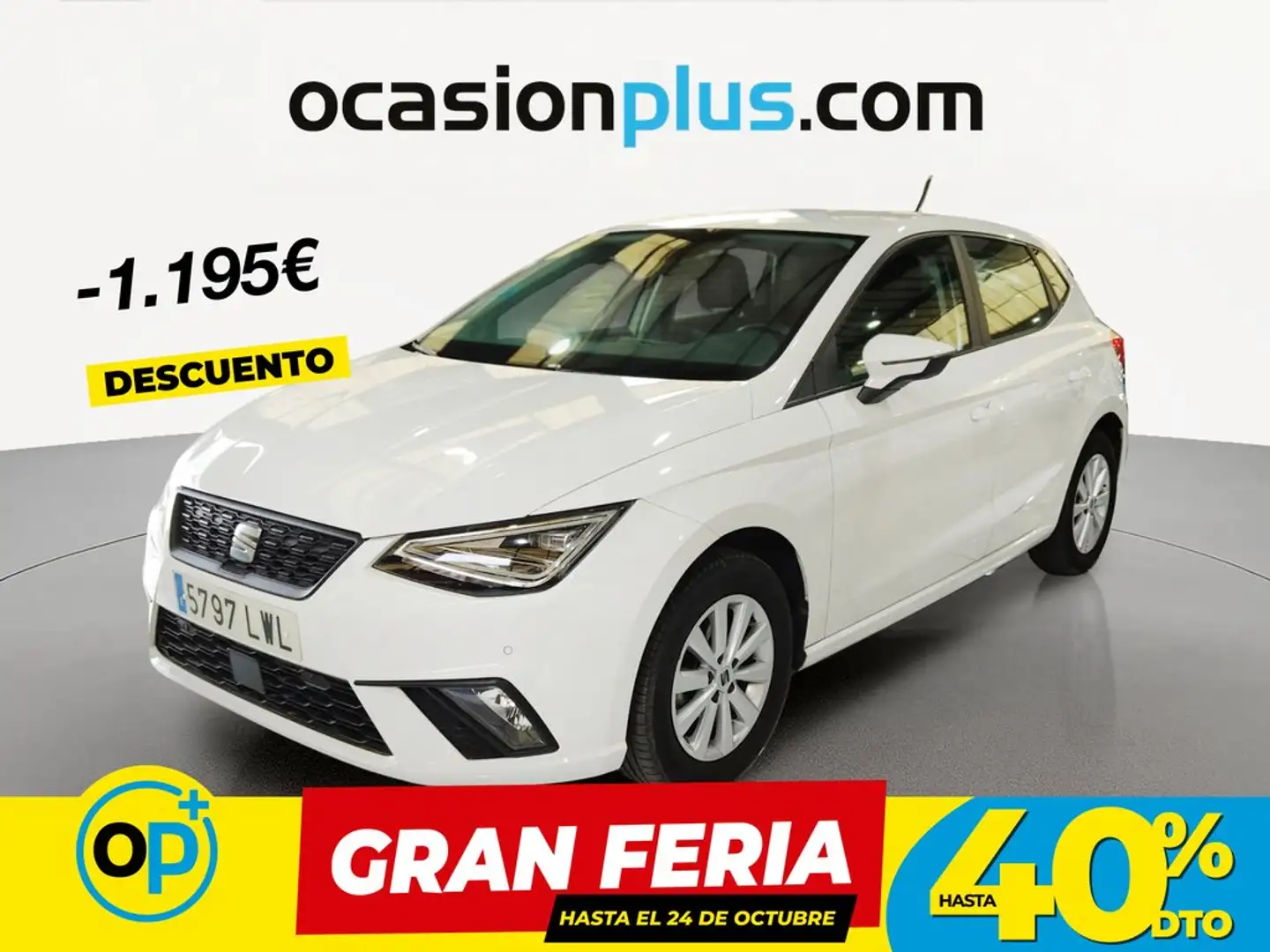 SEAT Ibiza 1.0 TGI S&S Style 90 Blanco - 1