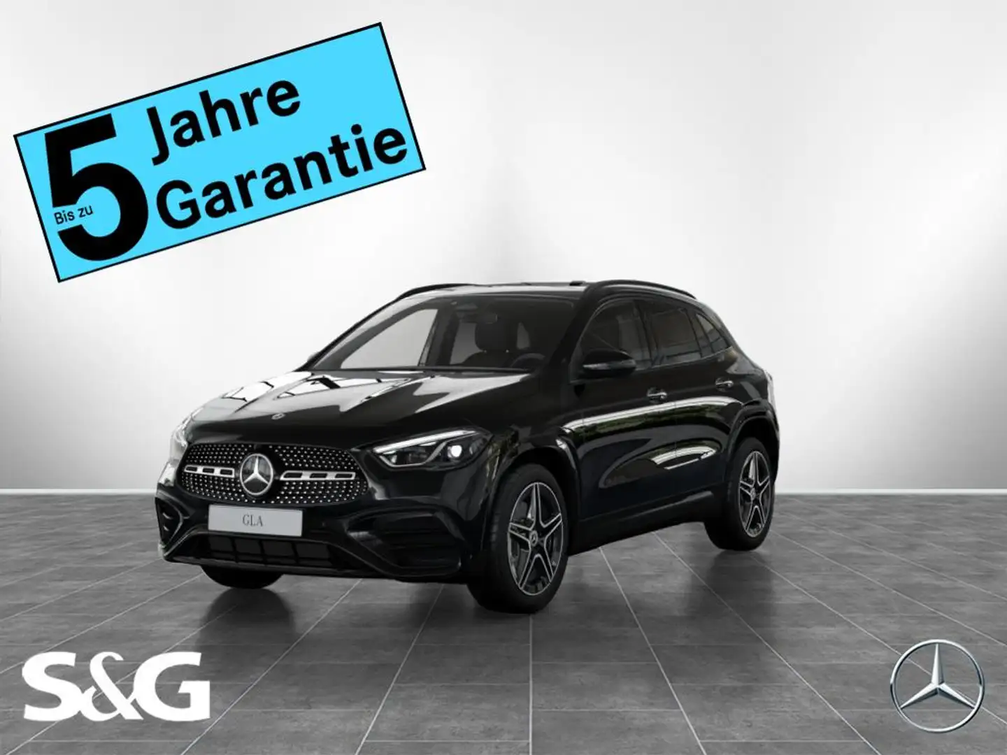 Mercedes-Benz GLA 200 AMG MBUX+M-LED+Pano+RüKam+Totwink+Night Zwart - 1