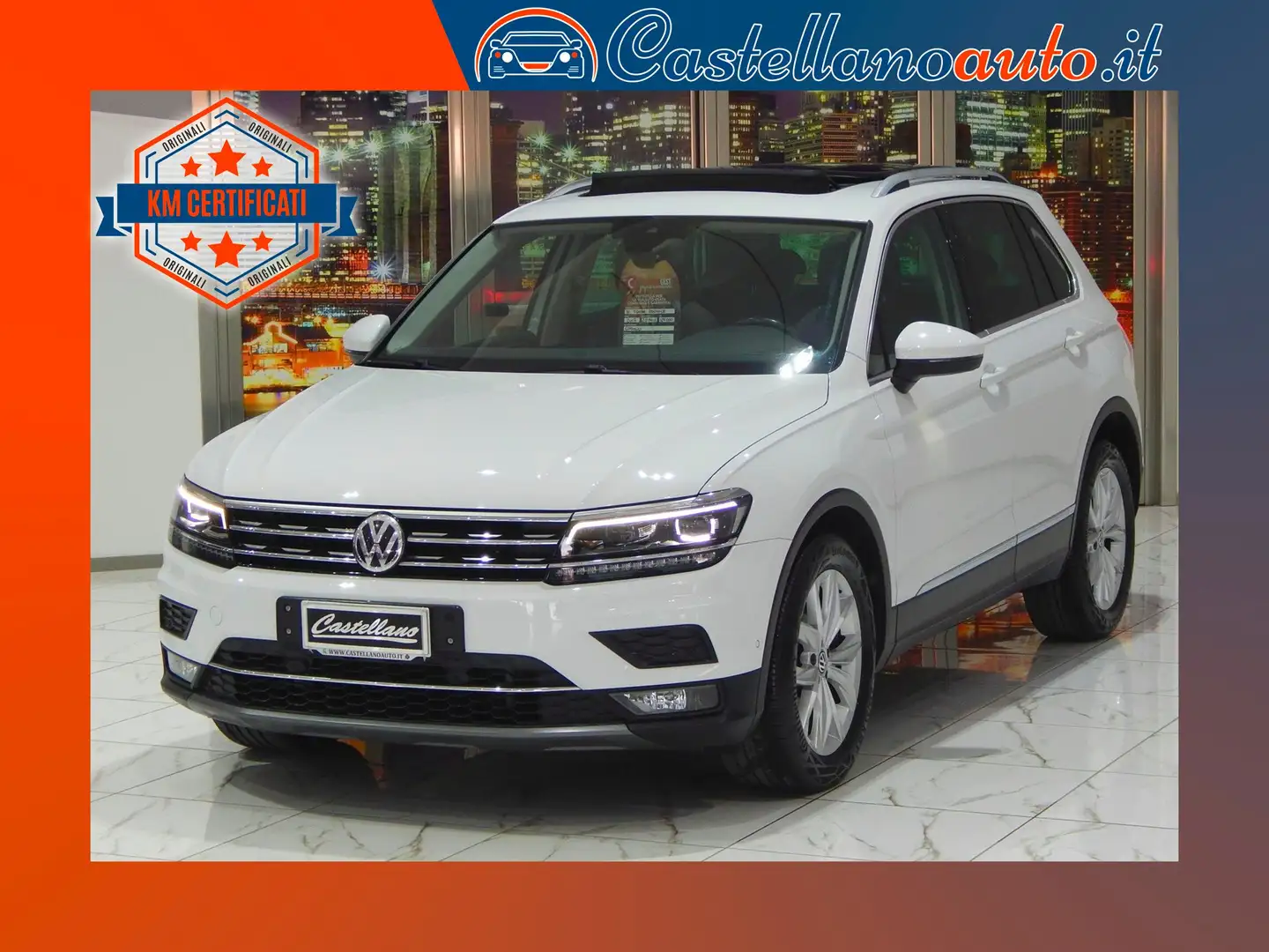 Volkswagen Tiguan 2.0 TDI Advanced 150cv DSG TETTO-NAVI-KAMERA-LED Blanco - 1