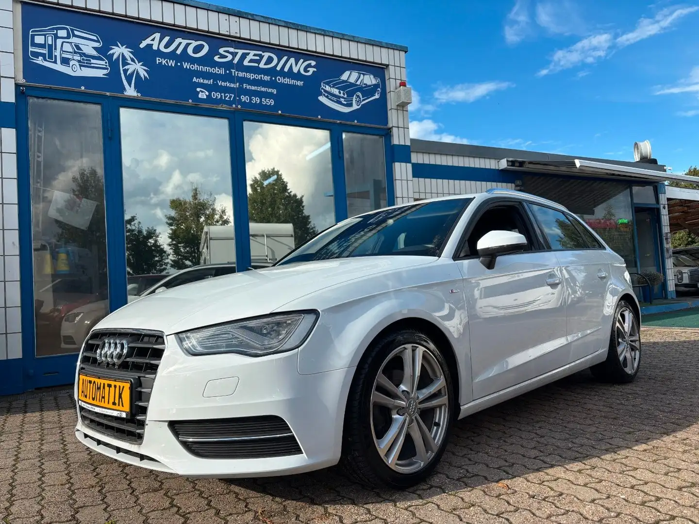 Audi A3 Sportback S line Sportpaket ultra Navi LED SH Blanco - 1