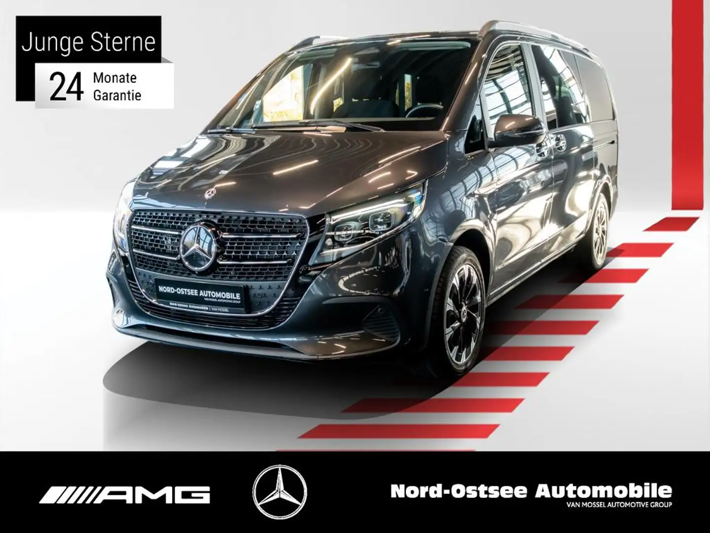 Mercedes-Benz V 220 STYLE 4M  6 SITZE WW HEIZUNG MBUX Gris - 1