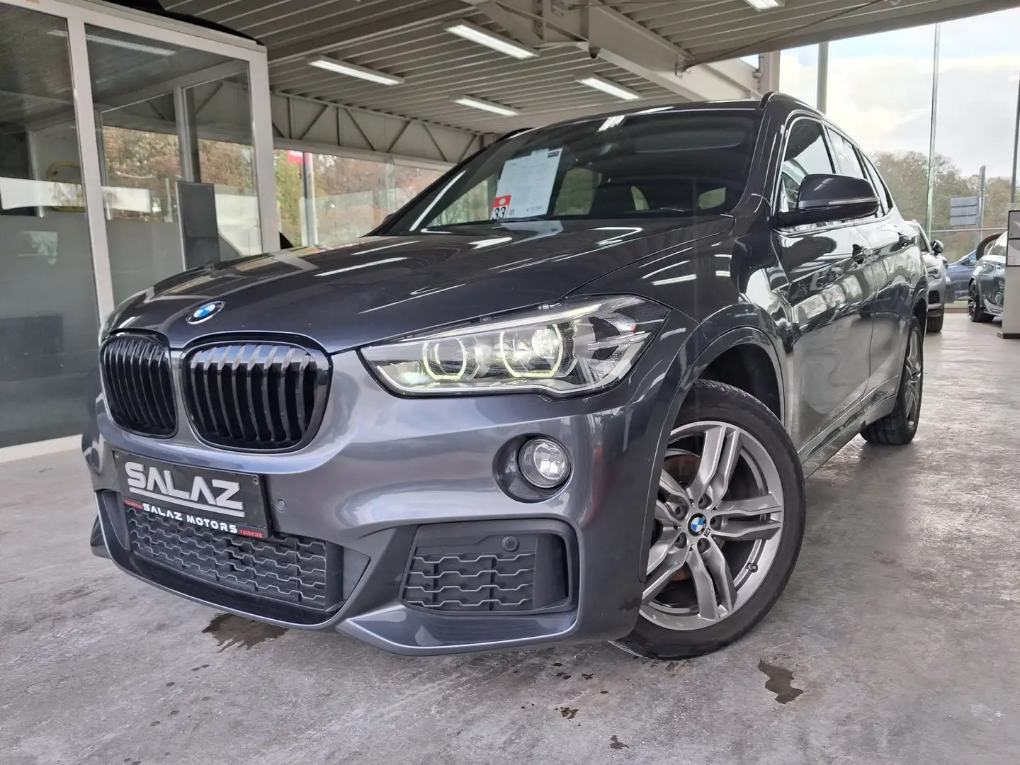 BMW X1 X1 2.0 d sDrive18 / PACK M / PHARES LED / GARANTIE Gris - 2