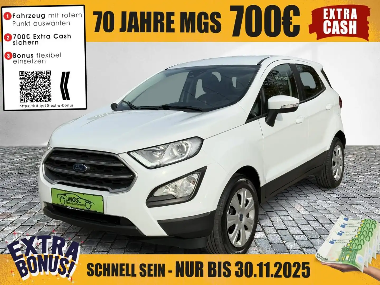 Ford EcoSport Cool & Connect 1.0 EcoBoost KAT S&S Weiß - 1