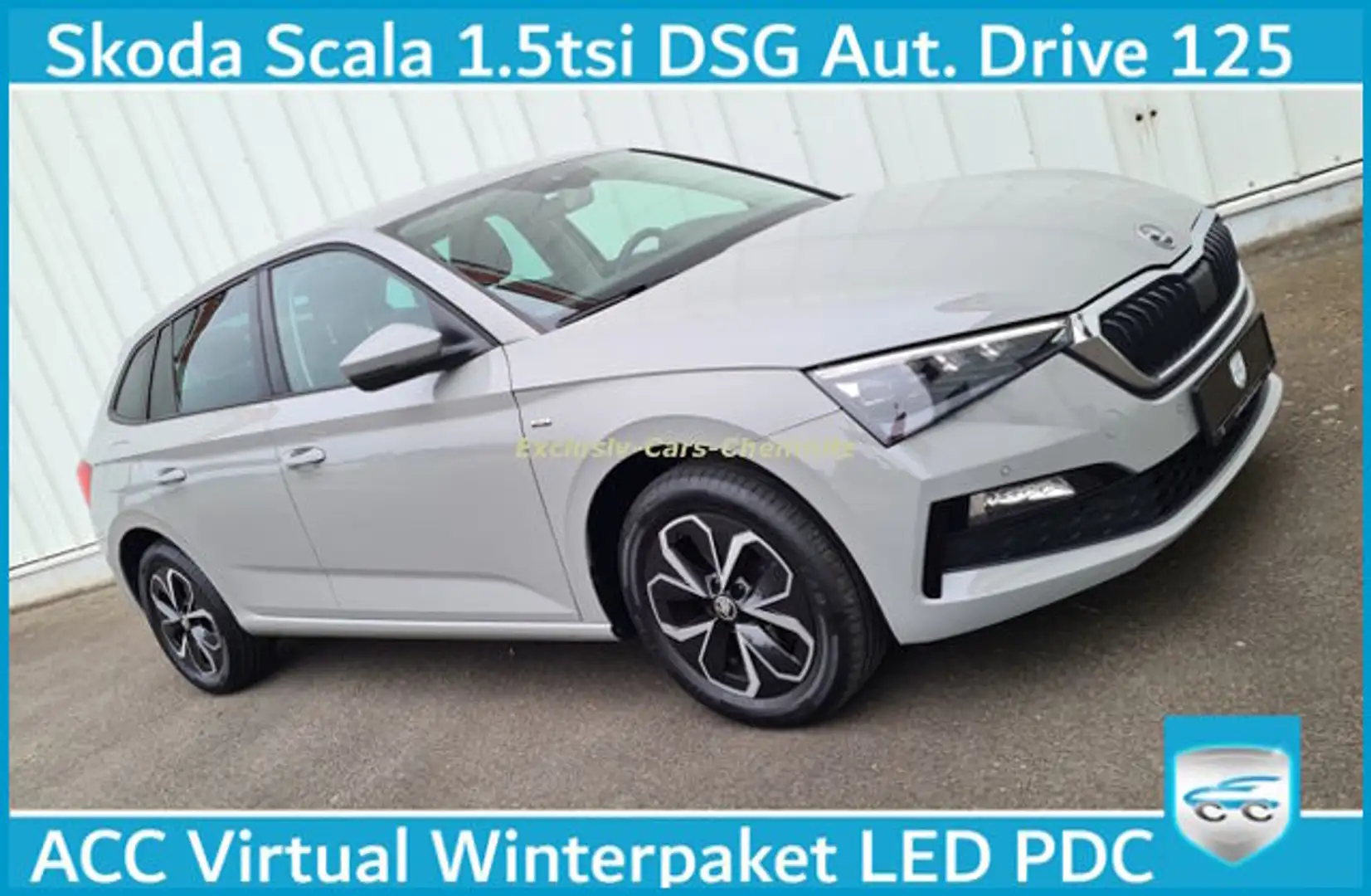Skoda Scala 1.5tsi 150PS Virtual ACC Winterpaket Drive 125 Gris - 1