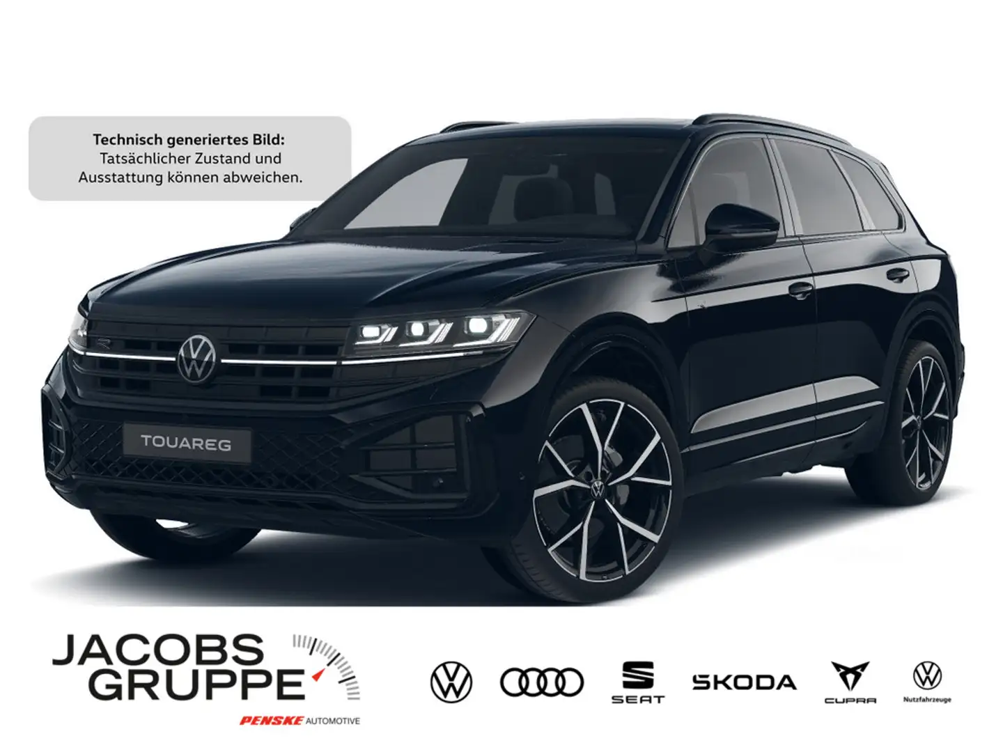 Volkswagen Touareg 3.0 TDI 4M 3.0 TDI 210 kW 4Motion R-Line Schwarz - 1