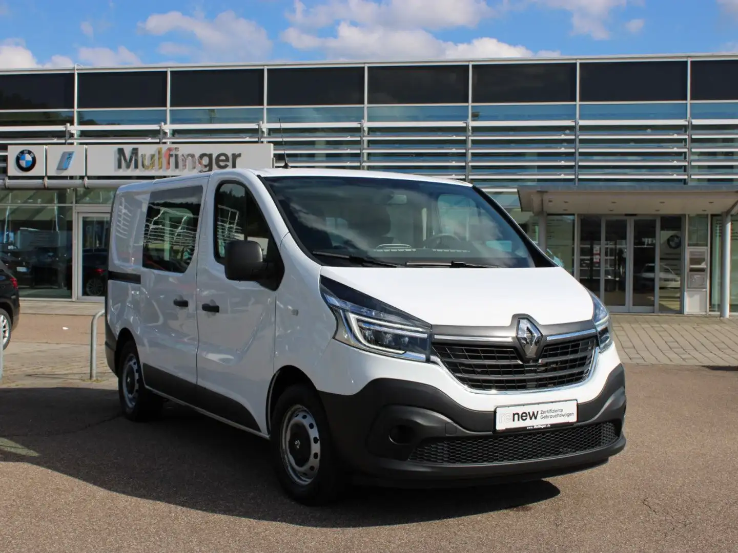 Renault Trafic dCi 120 L1H1 3,0t Kasten teilverglast AHK Bianco - 2