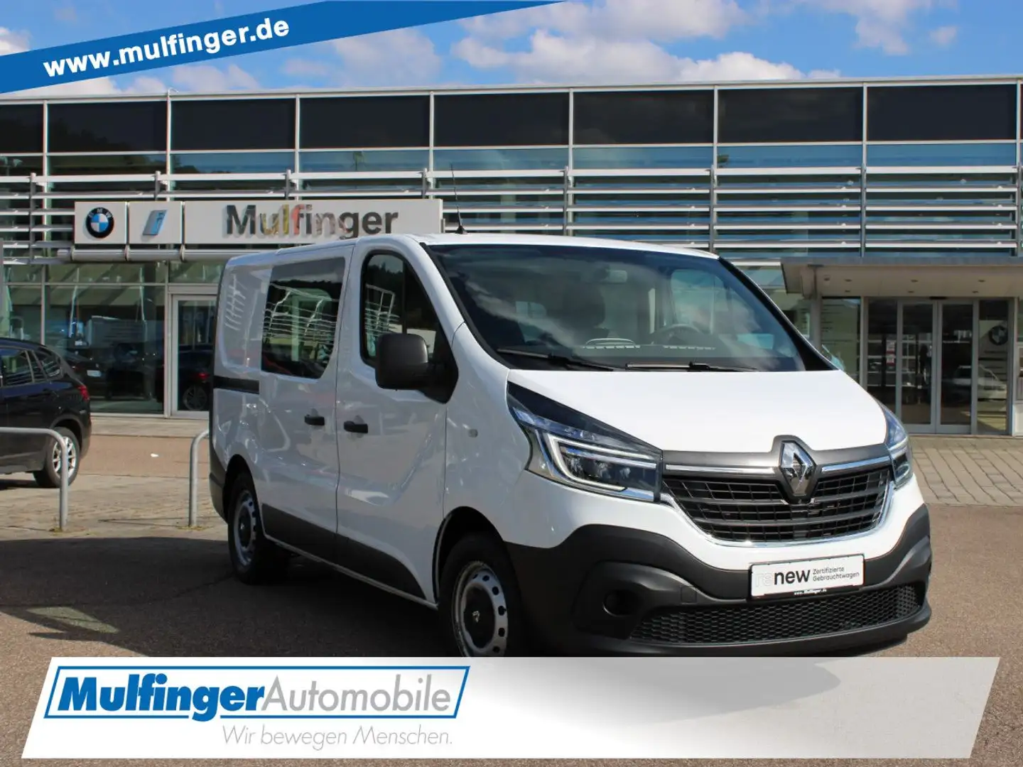 Renault Trafic dCi 120 L1H1 3,0t Kasten teilverglast AHK Bianco - 1