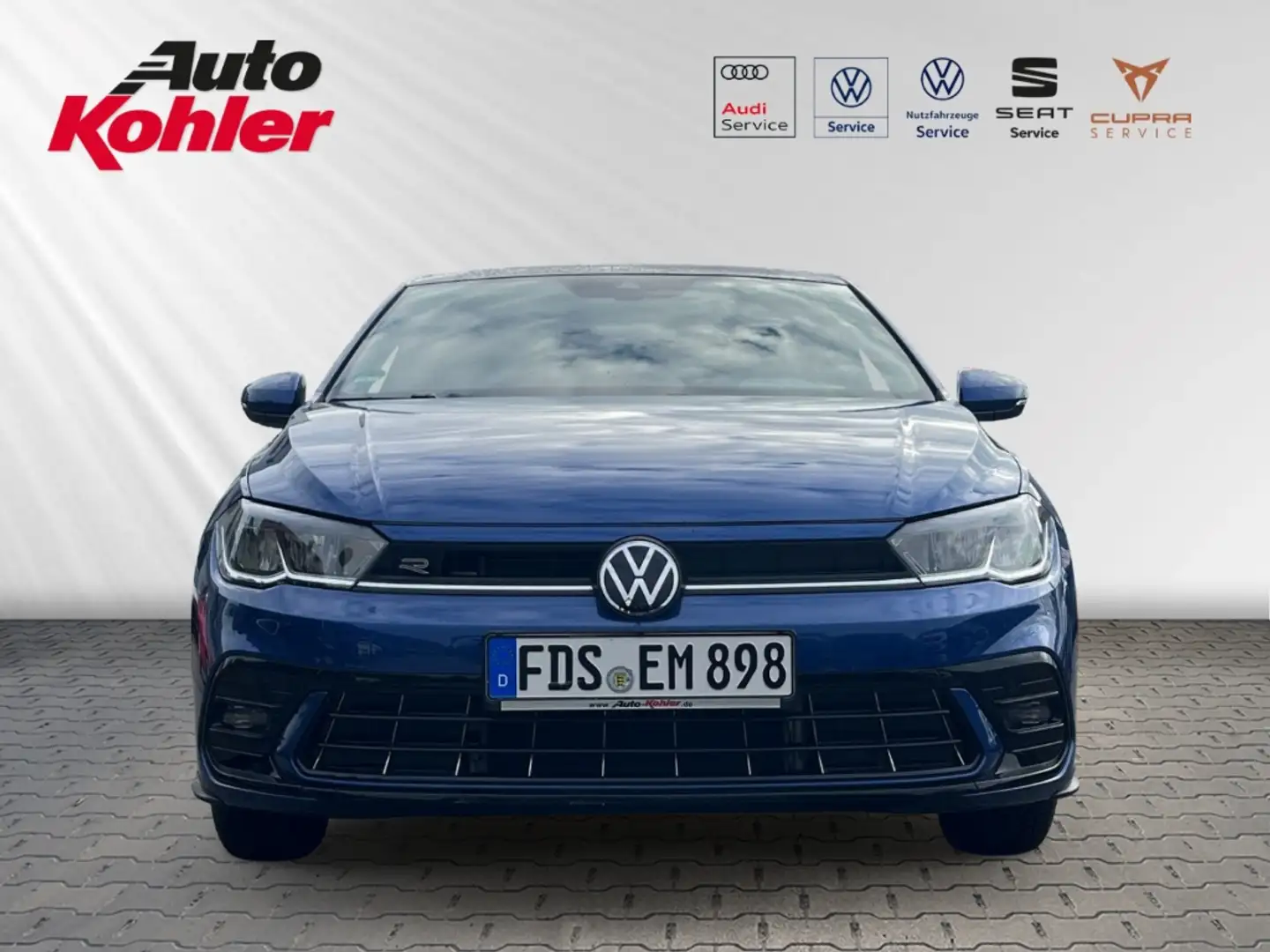 Volkswagen Polo EU6d VI R-Line 1.0 TSI digitales Cockpit LED Kurve Blau - 2