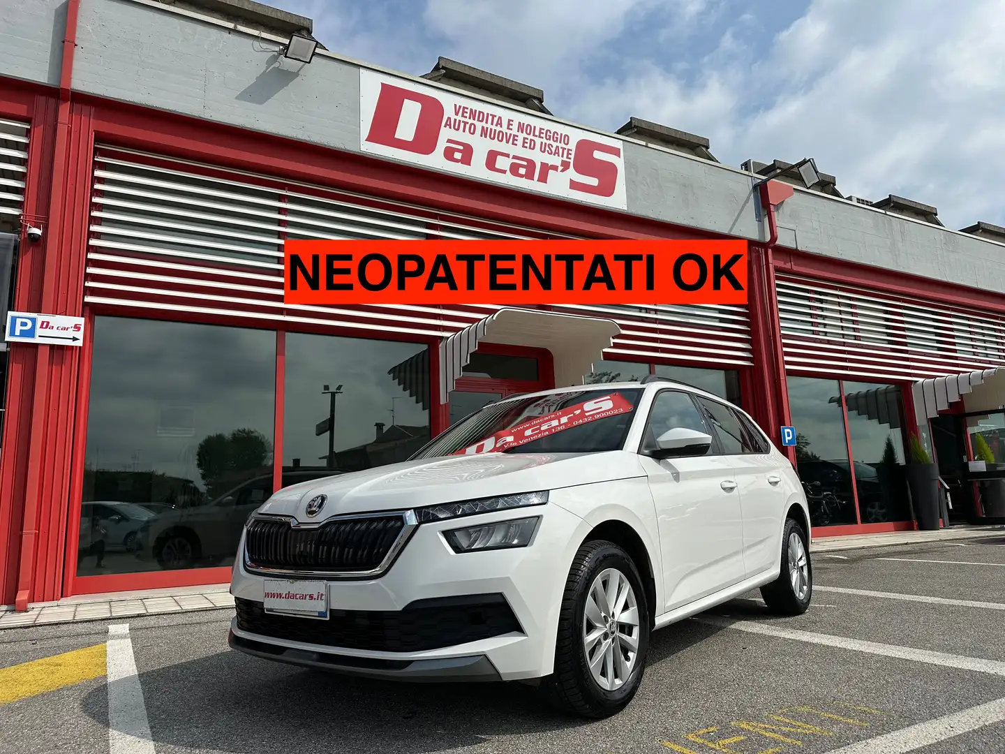 Skoda Kamiq 1.0 tsi Style 95cv, NEOPATENTATI OK! Bianco - 1