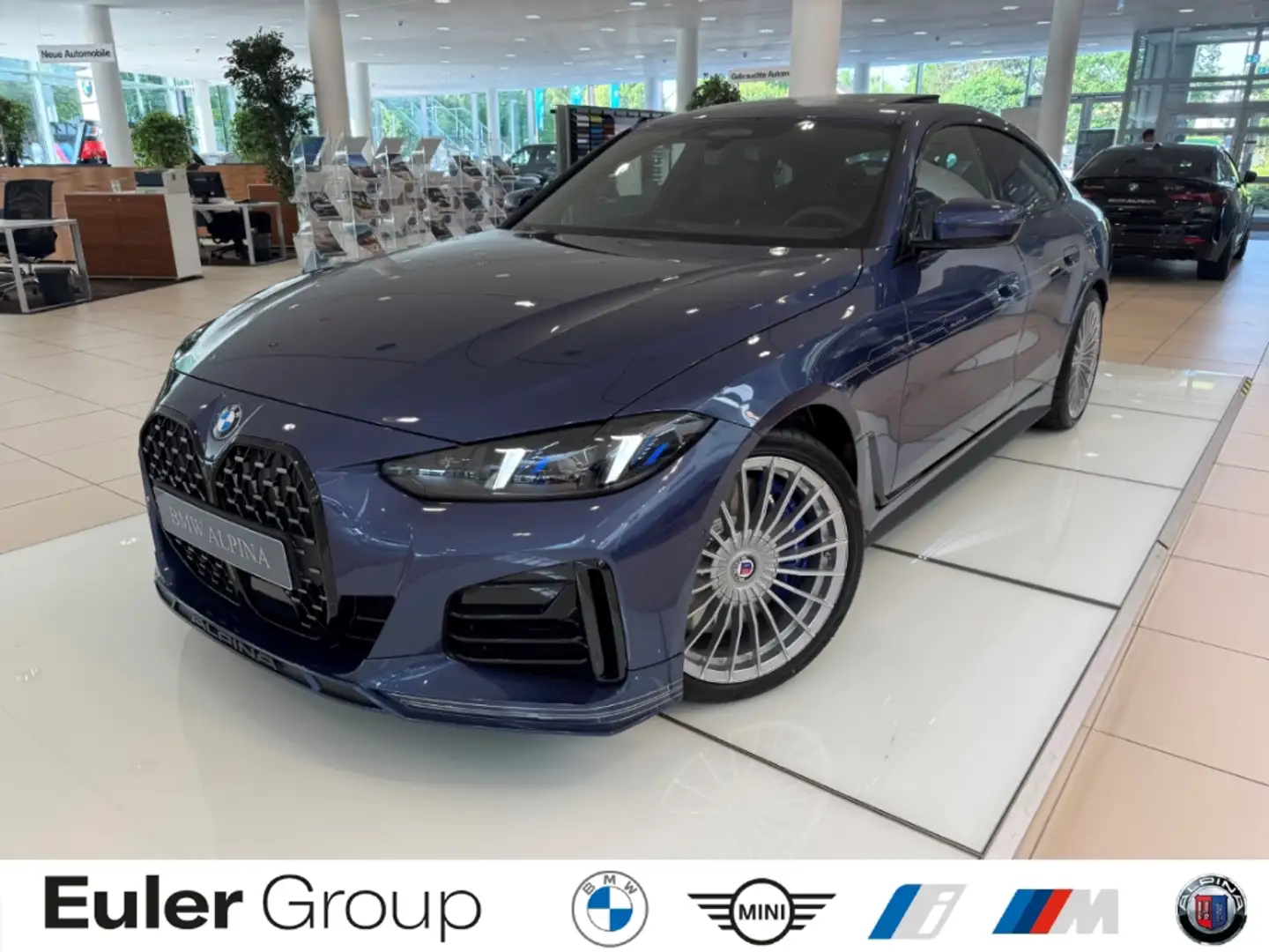 Alpina D4 S Gran Coupe AD StandHZG AHK-klappbar AHK El. Pano Blauw - 1