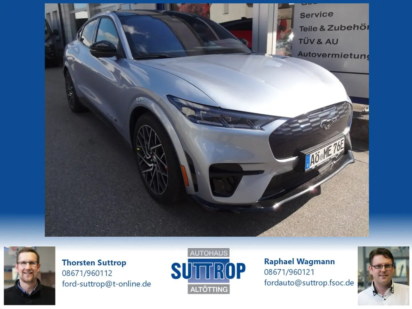 Ford Mustang Mach-E GT AWD Mach-E mit Panormadach Argent - 1