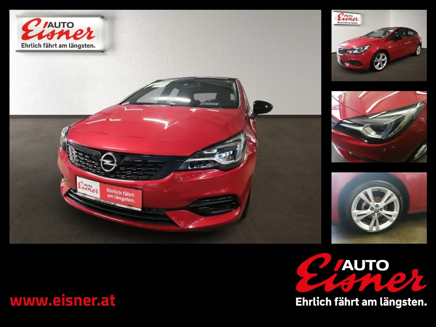 Opel Astra 1.2 TURBO DIRECT  LED, PDC, Navi, Rot - 1