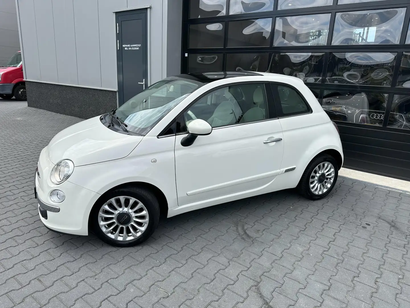 Fiat 500 0.9 TwinAir Turbo Lounge panoramadak Blanc - 2