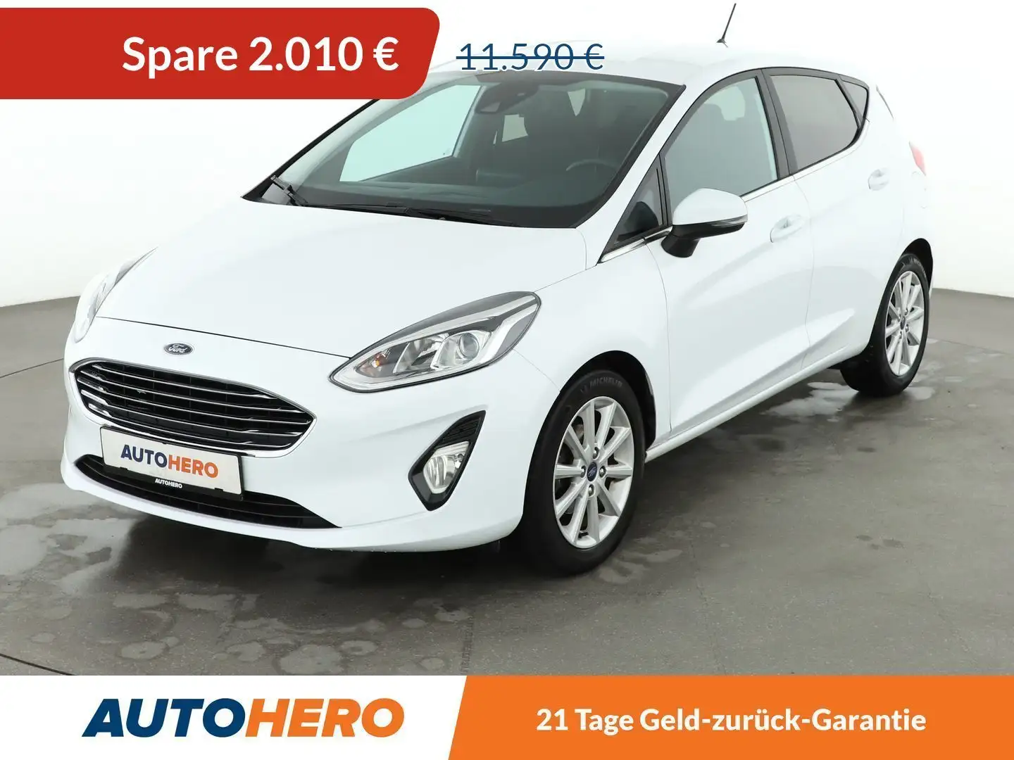 Ford Fiesta 1.0 EcoBoost Titanium*PDC*SHZ*KLIMA*GARANTIE* Weiß - 1
