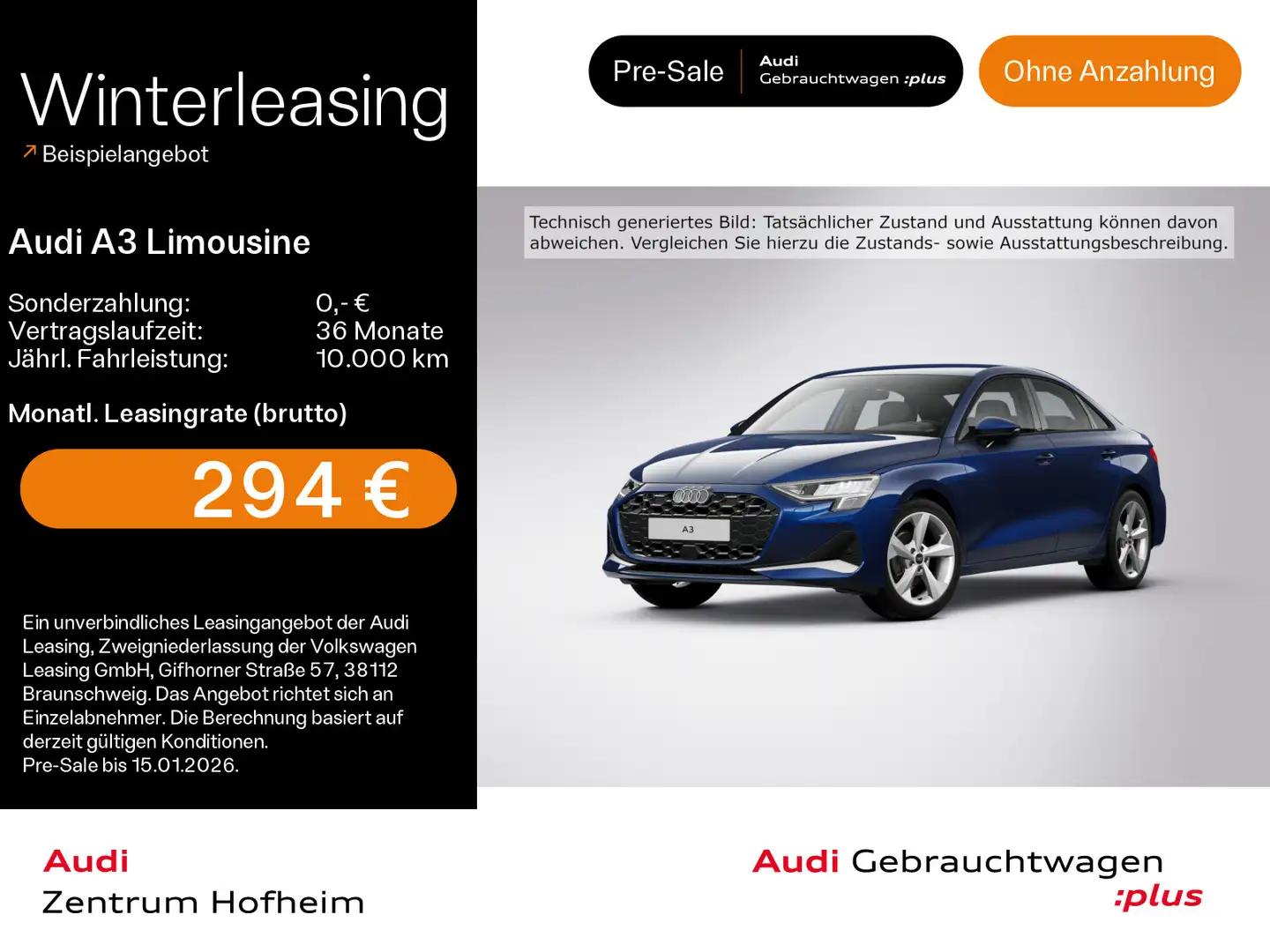 Audi A3 35 TFSI advanced S tro*LED*Virtual* Blau - 1