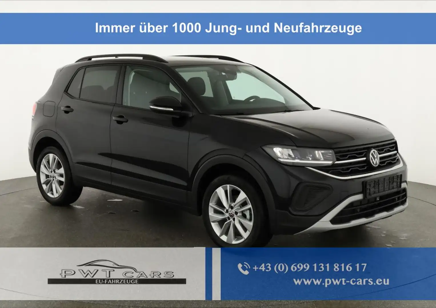 Volkswagen T-Cross 1.0 TSI 85 kW Life DSG Life, LED, Kamera, ACC, ... Schwarz - 1