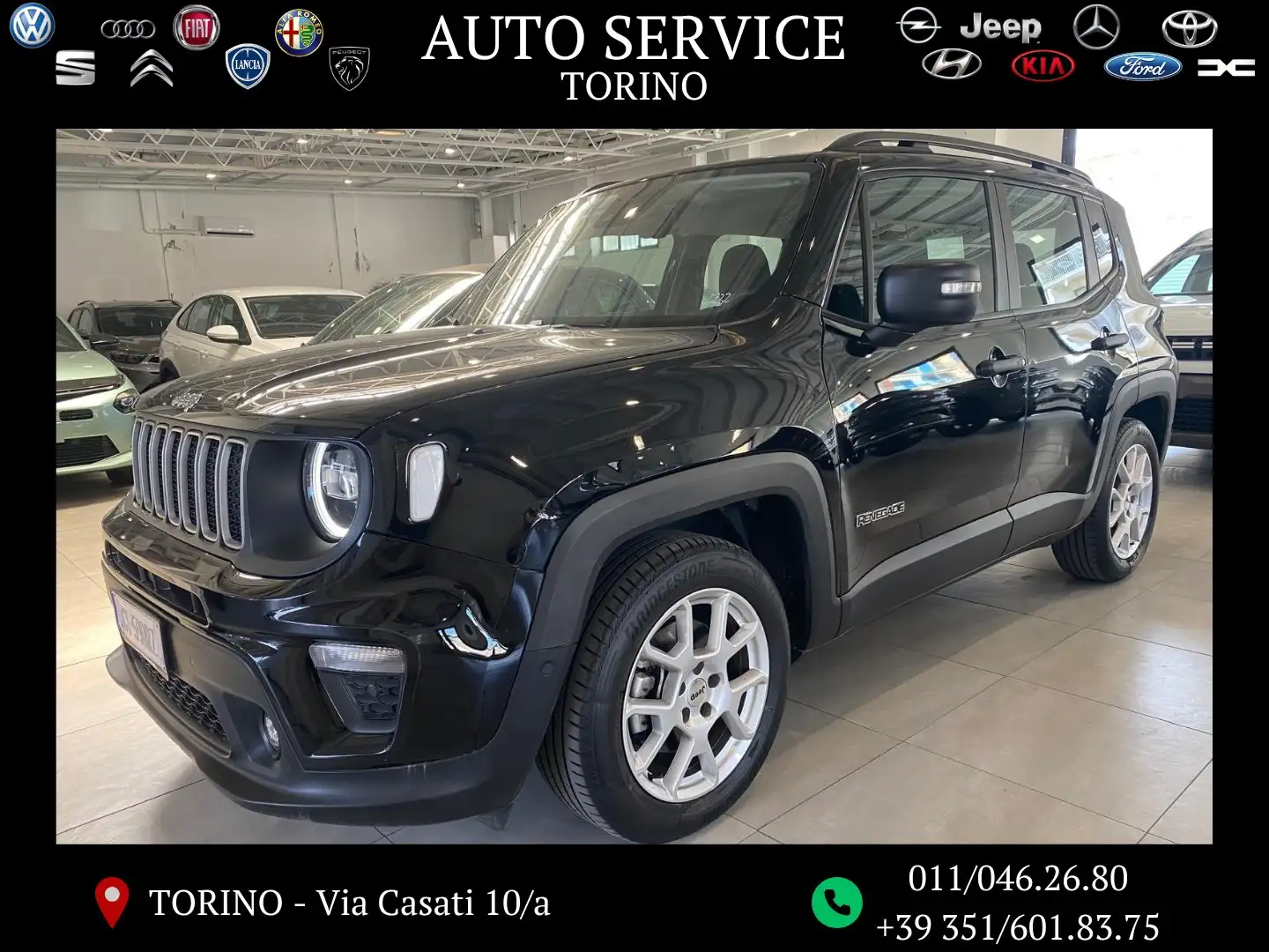 Jeep Renegade Renegade 1.5 turbo t4 mhev Altitude 2wd dct Nero - 1