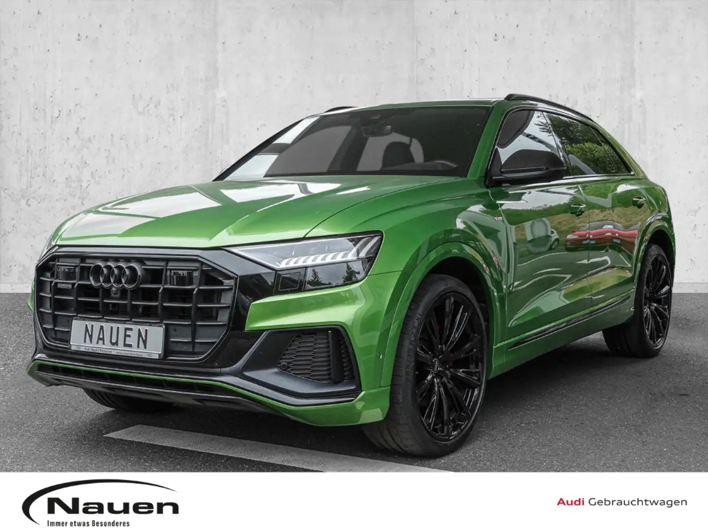 Audi Q8 50 TDI comp. S-line *PANO*ST.HZG*ACC*ALLRADLENKUNG Зелений - 1