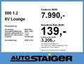 Fiat 500 1.2 8V Lounge Klimaanlage, Navi, PDC, Bleu - thumbnail 3