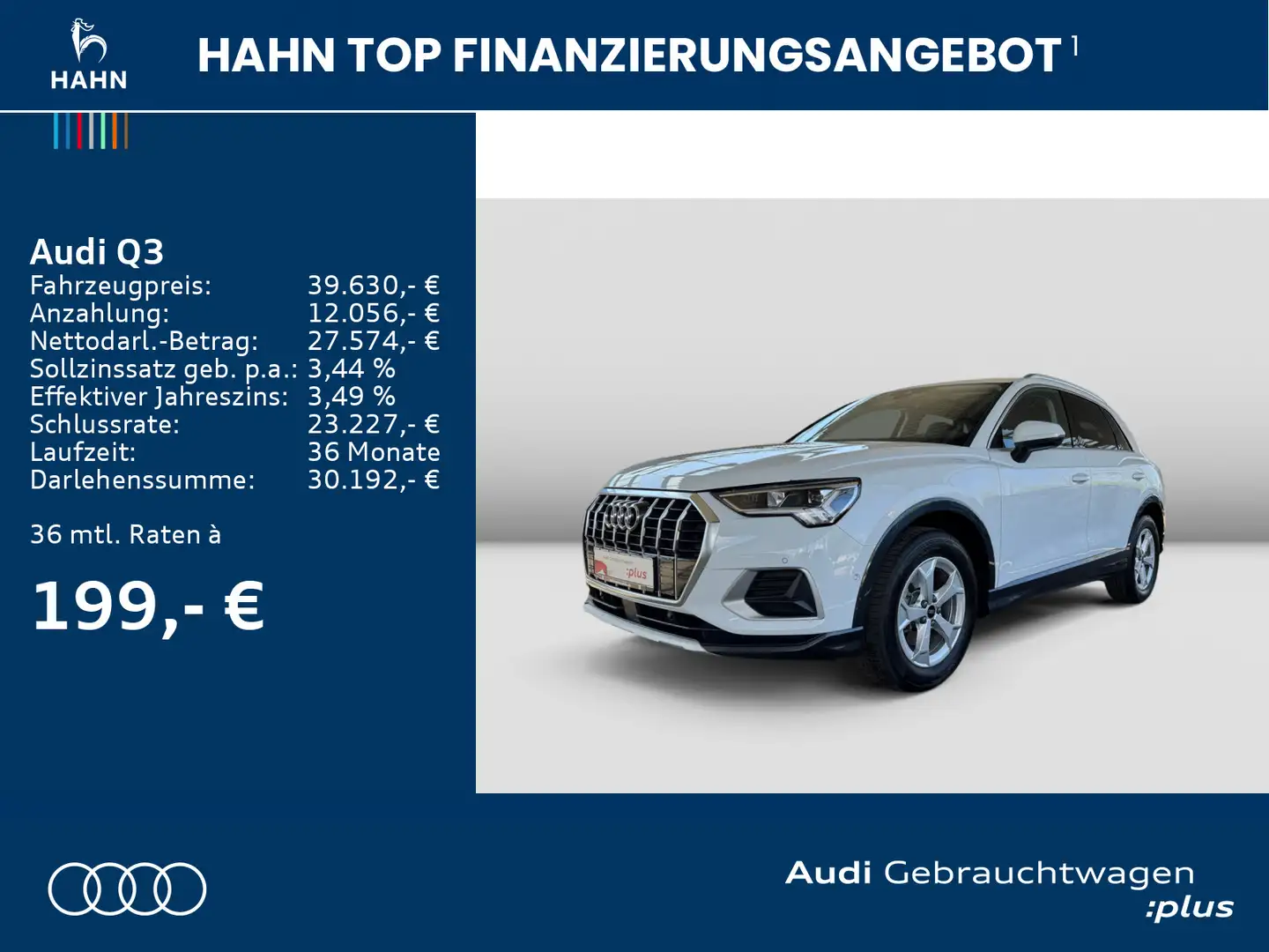Audi Q3 Advanced 35TDI S-Trc Virtual Pano AHK ACC Blanc - 2