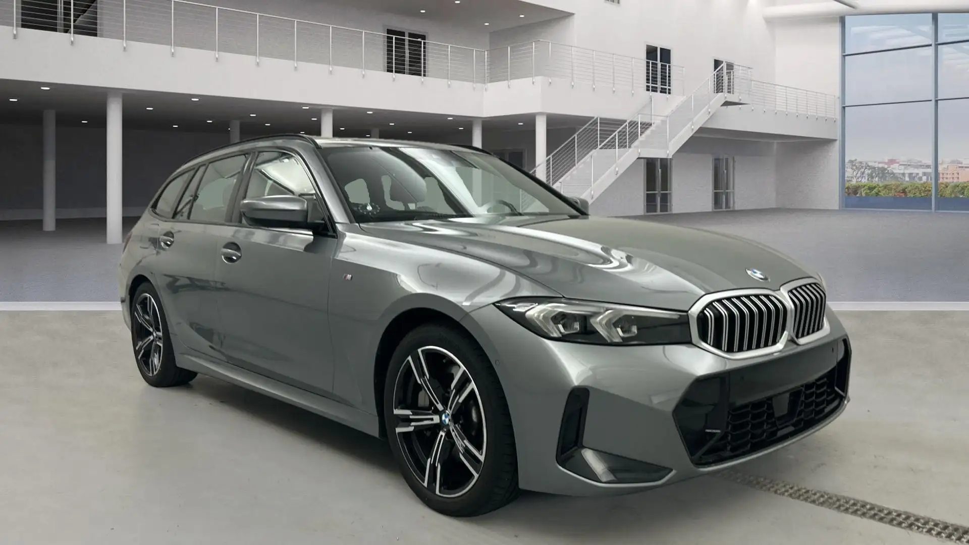 BMW 330 330 i xDrive Touring M Sport AHK LiveCock ParkAss Grau - 2