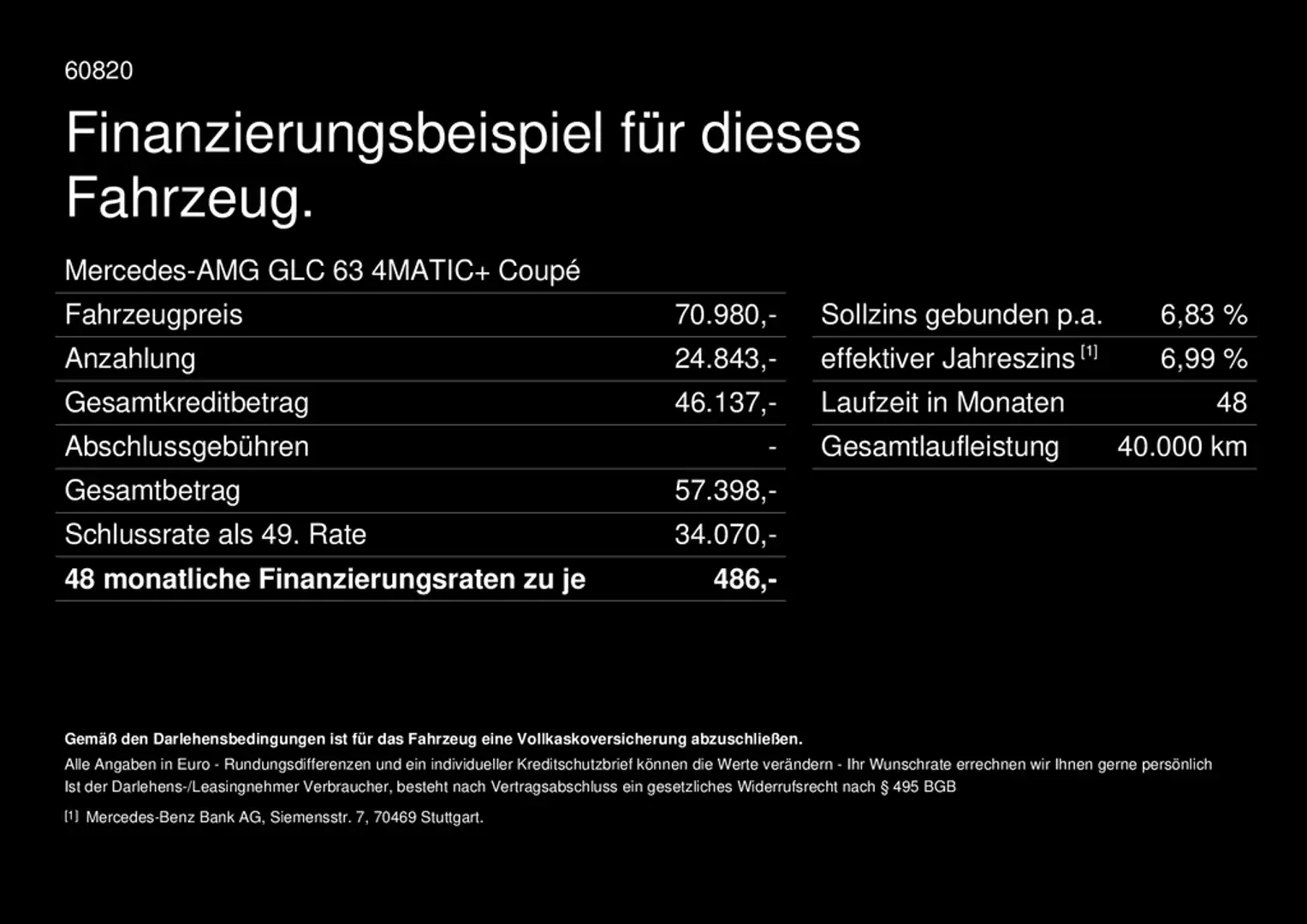 Mercedes-Benz GLC 63 AMG 4M+ Coupé Multibeam Distronic Head-Up Schwarz - 2