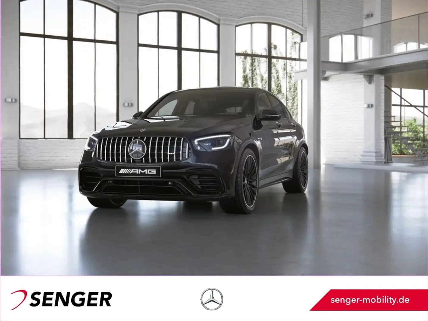 Mercedes-Benz GLC 63 AMG 4M+ Coupé Multibeam Distronic Head-Up Schwarz - 1
