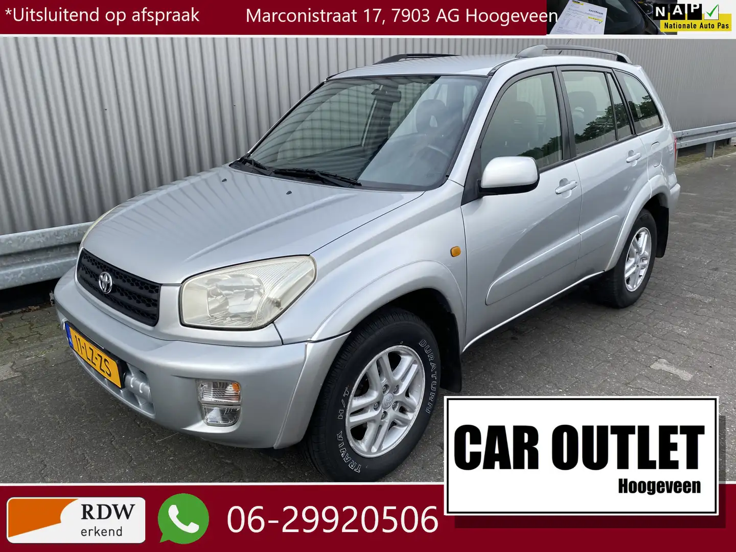 Toyota RAV 4 1.8-16V VVT-i Luna met Airco, LM & Trekhaak – Inru Gris - 1