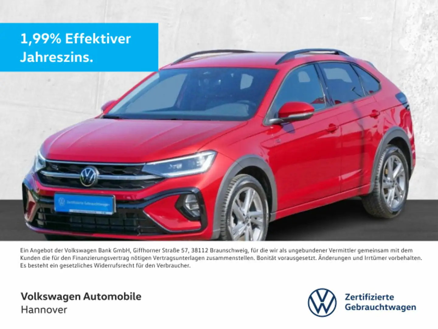 Volkswagen Taigo 1.5 TSI DSG R-Line Navi LED DigCockpit ACC Rot - 1