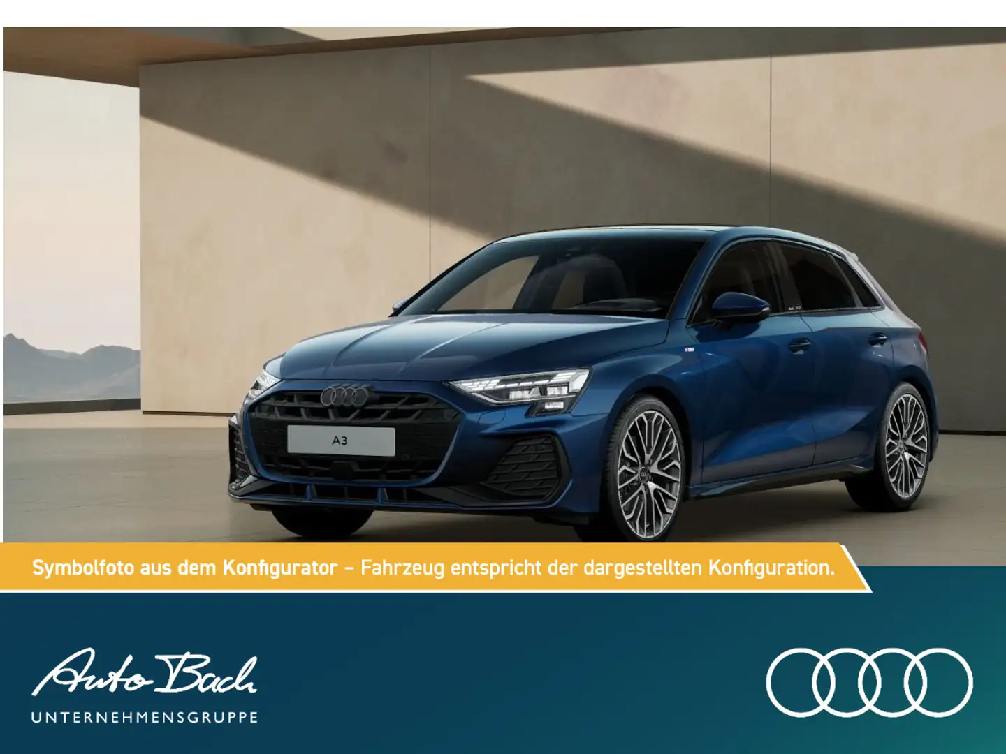 Audi A3 S line 40 TFSI quattro 150(204) kW( Blau - 2