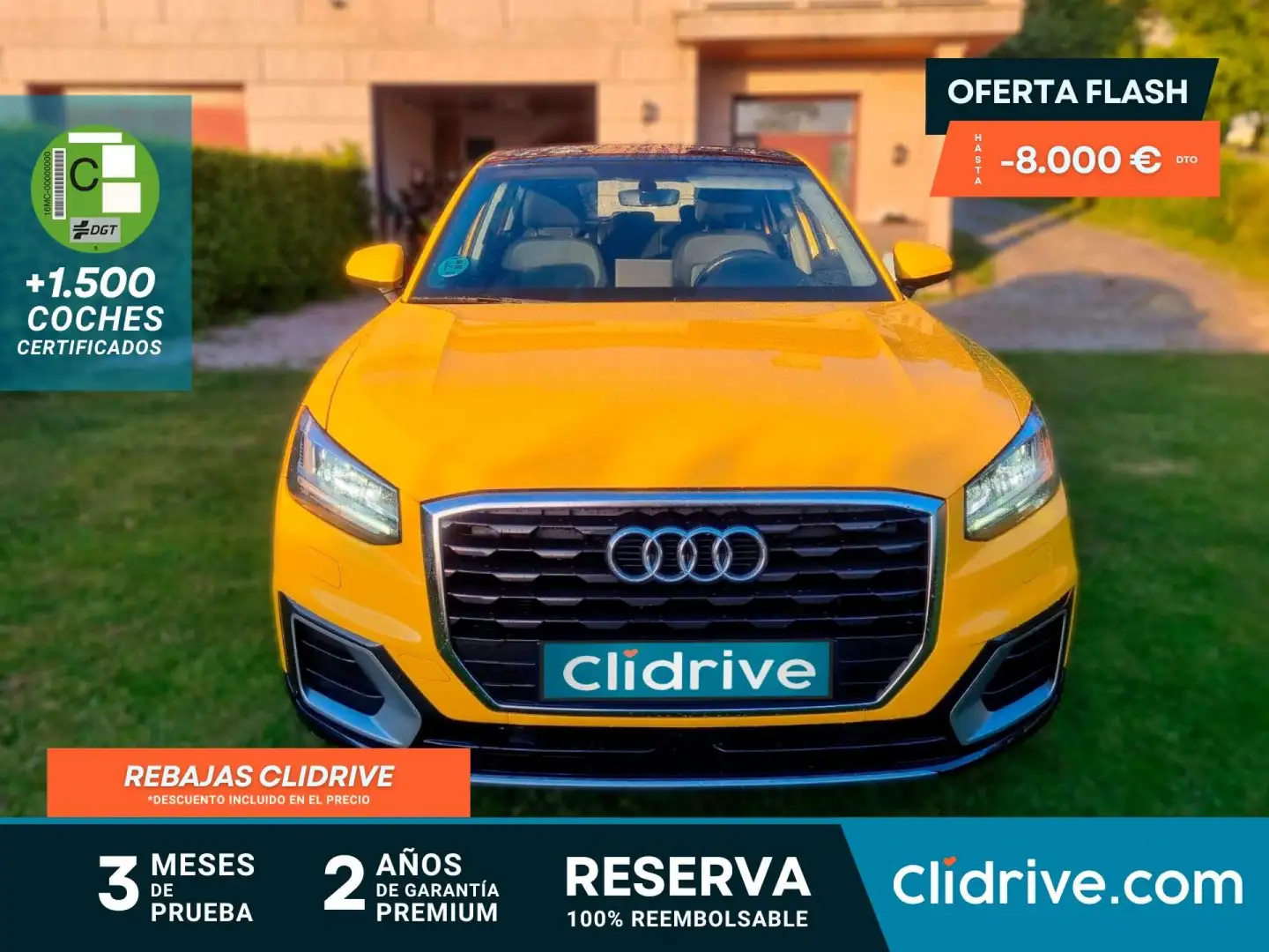 Audi Q2 1.0 TFSI Design edition 85kW Jaune - 1