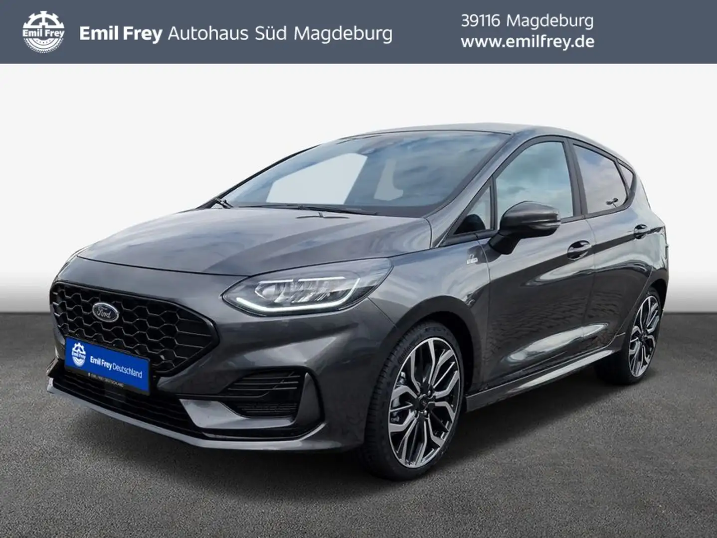 Ford Fiesta 1.0 EcoBoost Hybrid S&S ST-LINE X Gris - 1