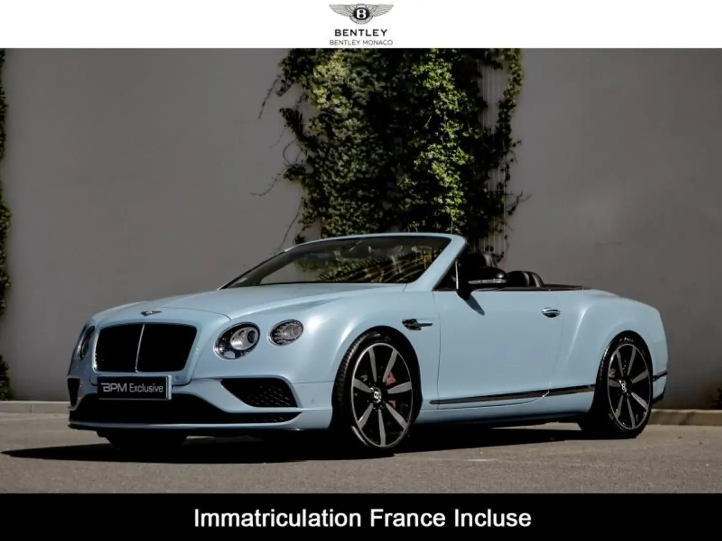 Bentley Continental GTC V8 S 4.0 528ch Bleu - 1