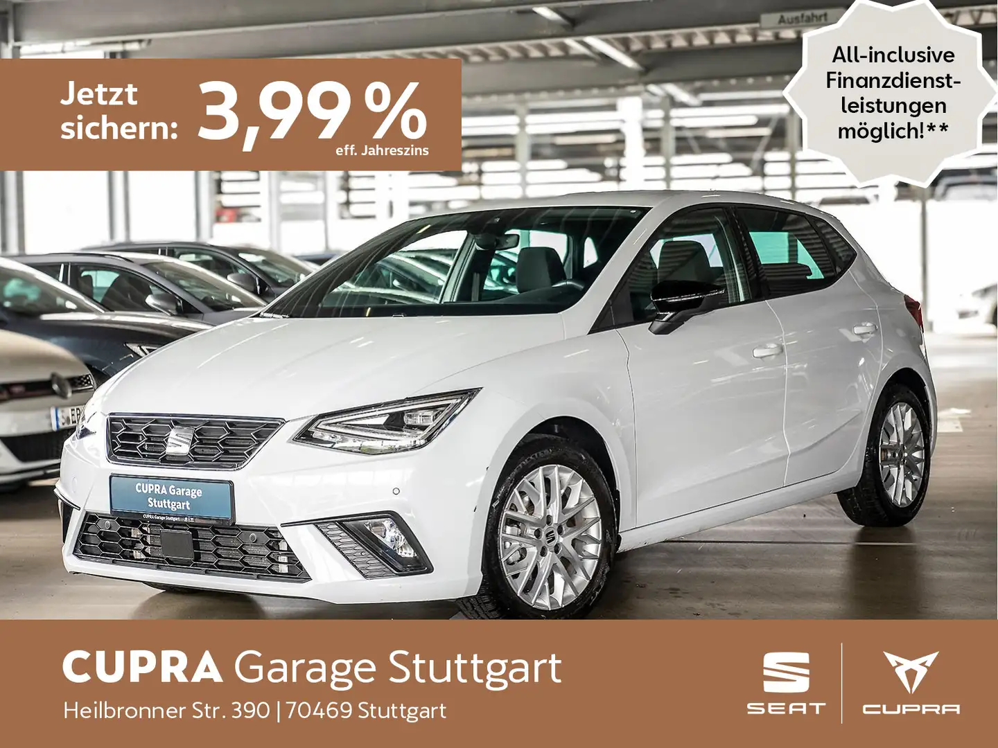 SEAT Ibiza FR-Line 1.0 TSI 85kW Weiß - 1