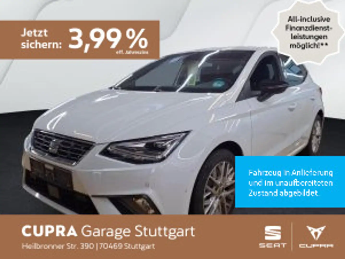 SEAT Ibiza FR-Line 1.0 TSI 85kW Weiß - 1