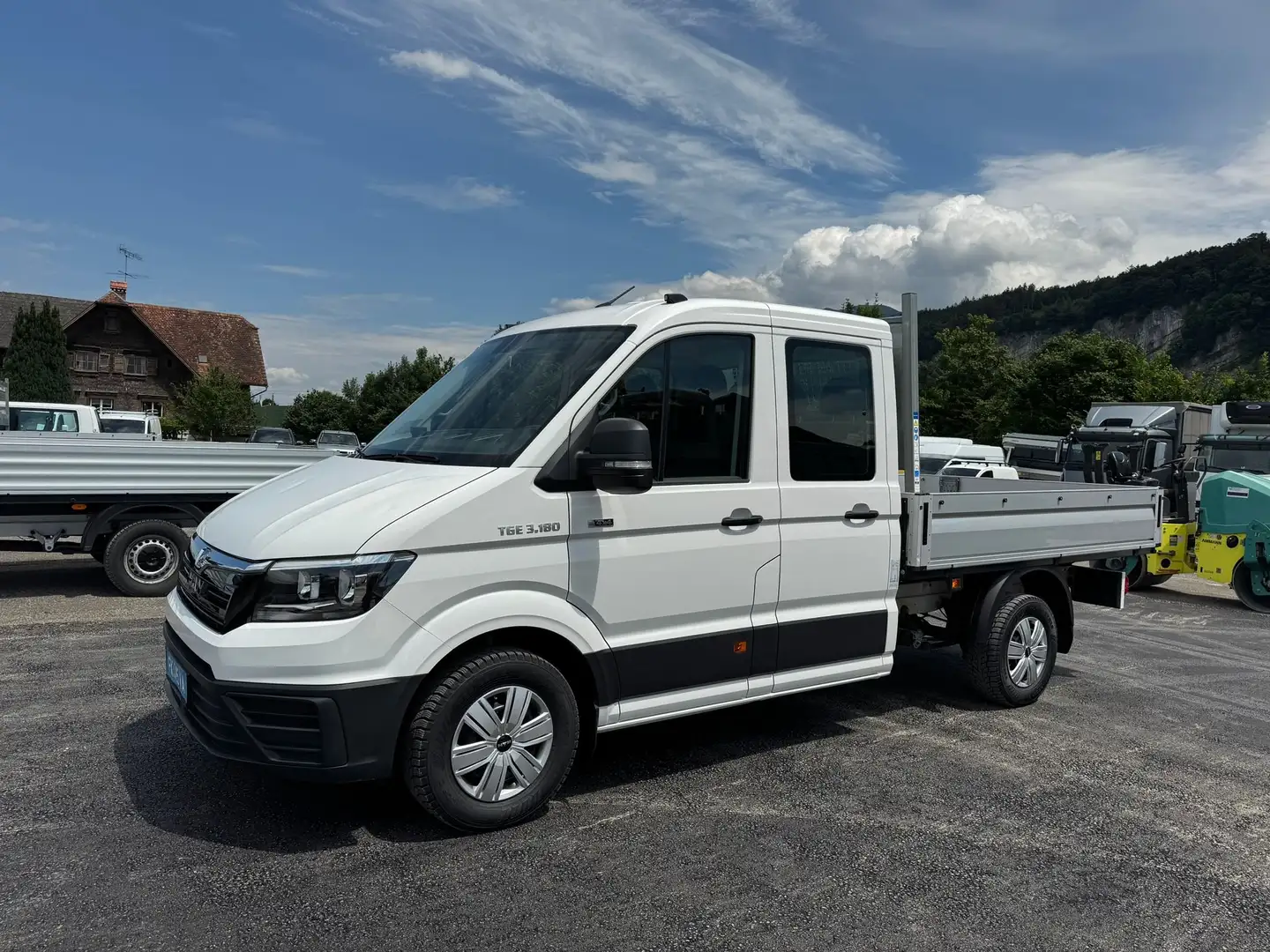 MAN TGE 3.180 Doka+Pritsche 4x4 Klima Kamera Weiß - 2