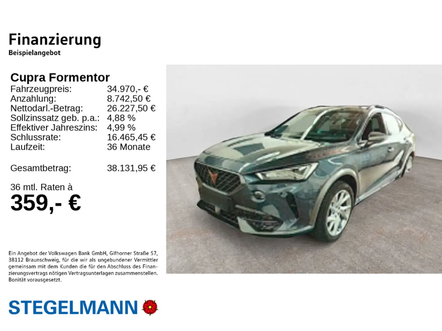CUPRA Formentor 2.0 TDI DSG 4Drive *AHK*LED*Kamera*Nav Grau - 2