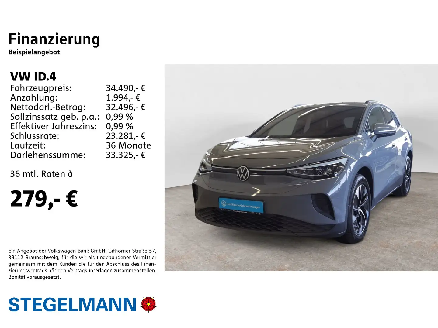 Volkswagen ID.4 Pure Performance 125kW/52kWh *LED*Kamera*Na Grau - 2