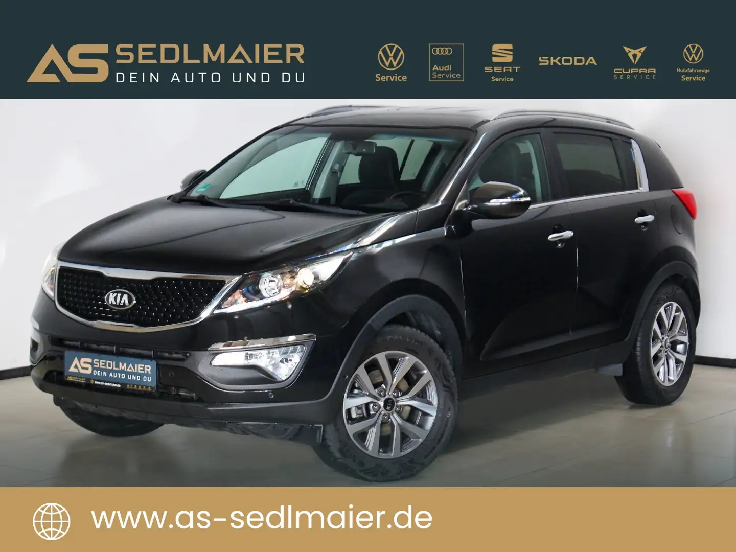 Kia Sportage 1.6 GDI Dream Team SHZv+h|RCam|NAV|AHK Чёрный - 2