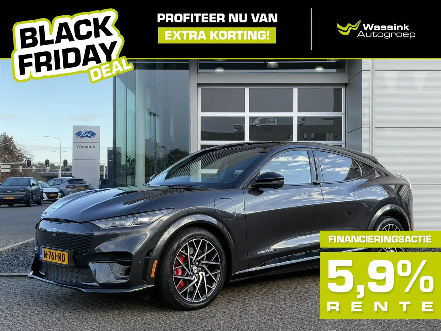 Ford Mustang Mach-E BLACK FRIDAY DEAL I GT AWD 98kWh 487pk | Leder/Alc Gris - 1