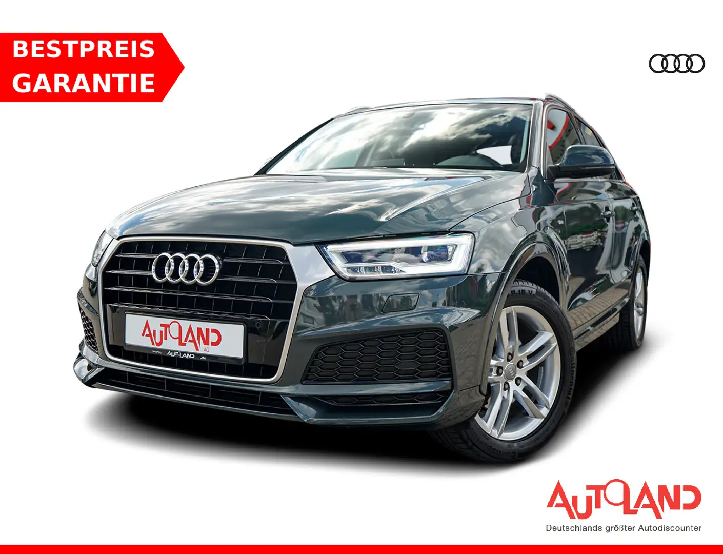 Audi Q3 1.4 TFSI S-Line LED Navi Tempomat Sitzheizung Vert - 1