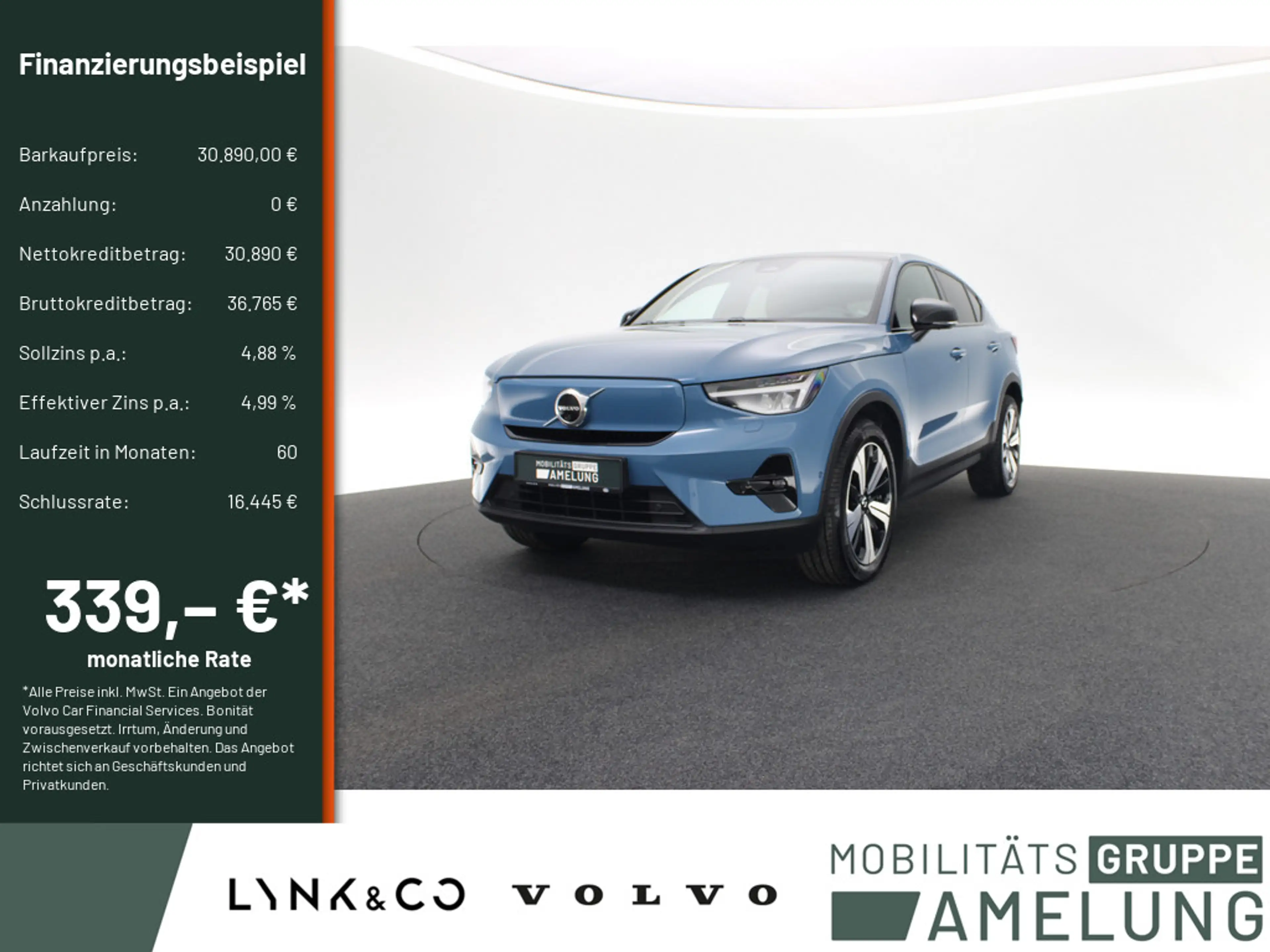 Volvo C40 Ultimate Recharge Pure Electric 2WD PANO