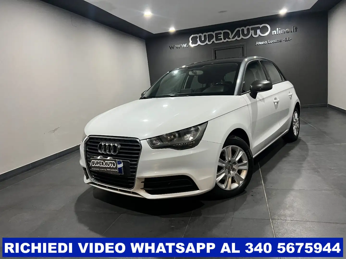 Audi A1 SPB 1.6 TDI 90 cv UNICA PROPRIETARIA Blanc - 2